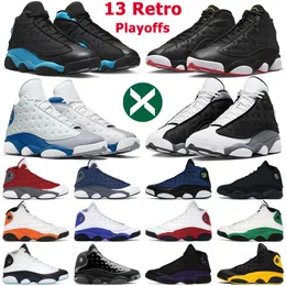 Jumpman 13 basketball shoes Playoffs Black Flint Cat University Blue Court Purple Obsidian Lucky Green Bred Starfish mens trainers outdoor sports sneakers