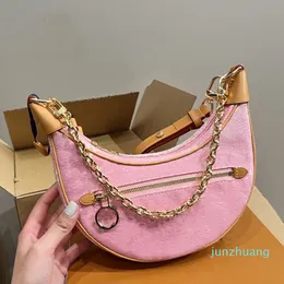 Skórzane crossbody kobiety pod pachami pączkowymi pakiet mody mini mini totes Pochette klasyczny półksiężyc torebka hobo portfela