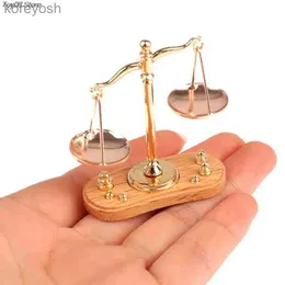 Kitchens Play Food 6 Styles 1/12 Dollhouse Miniature Accessories Mini Balance Scale Model Toys For Doll House Decoration 1PCL231104
