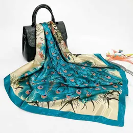 SARONGS SATIN SATIN Silk Square Square في فصل الربيع والشتاء في أوروبا وأمريكا P230403