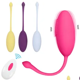 Andra hälsoskönhetsartiklar Wireless Bluetooth Dildo Vibrator Toys for Women Remote Control Wear Vibration Vagina Ball trosor Toy A DHAQW