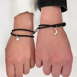 Bracelets de charme Aprilwel 2 PCs Pulseira de casal para mulheres LONA LINK LINK CHINE AMIGO BRMAND 2023 EGIRL DE JOIXAS AESTÓRIAS