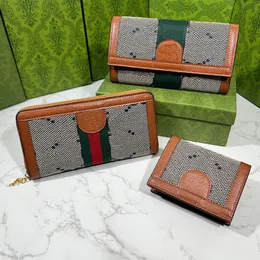 Lång plånbok koppling handväska myntficka äkta läderväska kvinnors korthållare klassiska brev skriver ut modeväska blixtlåsficka