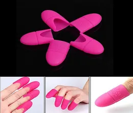 OSHIONER 5Pcsset Nail Art Soak Off Clip Cap Silicone UV Gel Polish Remover Wrap Cleaning Varnish Tool Reusable6334308