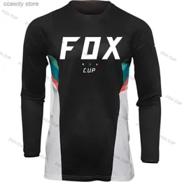 Thirts للرجال 2023 ركوب الدراجات القميص Long Seve Enduro Motocross Jersey Downhill Mountain Bike DH Maillot Seve Ngth (CM) Type Sport Type Fit T231104