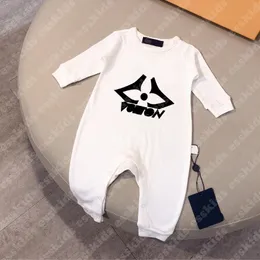 mode babys vårklättring romper lyxiga nyfödda pojkar flickor långa ärmar jumpsuit barn höst bodysuit kläder csd2311031