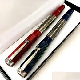 Ballpoint Penns Wholesale Limited Edition Arve Series Egypt Style Rollerball Pen Unikt Metal Carving Writing Ballpoint Office S DHGD8