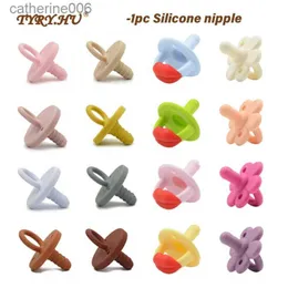 PACIFIERS# TYRY.HU Baby Nyfödd mjuk mat Silikon Nippel Spädbarn Safe Circle Type Nipples Toddler Pacifier Kids Teether Toy for Boy GirlsL231104