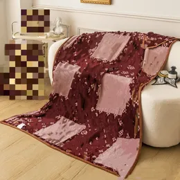 Marca de moda flanela cobertor escritório ar condicionado cobertor lazer viagem cobertores multifuncionais