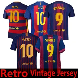 Retro Barcelonas Puyol A.Iniesta Xavi Messis Soccer Jersey 2014 2015 2015 2017 2018 2019 Home Vintage Classic Football Shirt