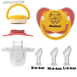 Ciucci# Ciuccio MIYOCAR personalizzato sostituibile per bambini Include 3 tettarelle in silicone di dimensioni diverse che possono essere smontate e rimontateL231104