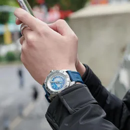 Zegarek oblvlo światowy czas nurkowy sport zegarek męski automatyczne zegarki mechaniczne szafir szklany super świetliscy mężczyźni