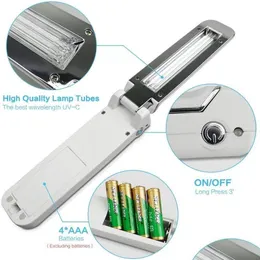 Ultraviolet desinfektionslampa UVC Portable Sterilizing Stick Rod Personlig vård Travel Lätt Cold Cathode UV Bloomveg-2 Drop Deliv Dhue8