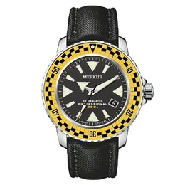ساعة معصم ميركور رجال الساعات العسكرية أوتوماتيكية ساعة الرياضة wristwatch C3 Luminous 20bar مقاوم للماء الياقوت 200J