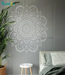 Mandala adesivo decalque geometria sagrada arte da parede casa sala de estar estúdio meditação decoração da parede yoga presente à prova dwaterproof água ba7391 2012019521748