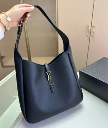 Designväska äkta läder mode axelväskor högkvalitativa kvinnor handväska le 5 a 7 smidiga hobo rose väska casual mocka totes väska underarm handväska shopping plånbok