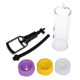 Pump Toys Penis Enlargement Dick With 3 Color Silicone Sleeve Effective Erection Extender Phallosan Penile Sex 1125