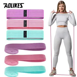 Resistance Bands AOLIKES Long Resistance Bands Stretch Bands for ExerciseFitness Loop Band Set for Leg Thigh Hip Squat Booty Full Body Workout 230403