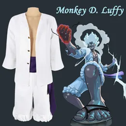 Cosplay Nika Anime Monkey D Luffy Costume cosplay uniforme cappello vestito Halloween per uomini adulti