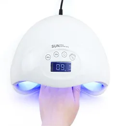 2018 Sun5 Plus Nail Dryer 48W Dual UV LEDランプネイルドライヤー用ゲルポリッシュ硬化光硬化センサーY181009071514468