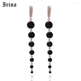 Orecchini pendenti Lampadario Irina Gioielli di moda Orecchini Nappa Ciondolo lungo semplice Goccia Regalo ragazza Boucles D'oreilles Femme 2023Dangle