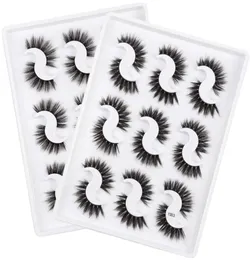 Cajas de pestañas de visón 3D, embalaje de pestañas, 9 pares de pestañas de maquillaje Natural 9856015