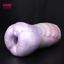 Other Massage Items FAAK Silicone Male Masturbator Intimate Pocket Pussy Artificial Vagina Oral Sex Adult Product Sex Toys Shop for Men Adult 18 Q231104