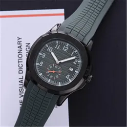 Top Moda Sport 43mm Quartz Mens assista a Silicone Rubber Strap Relógios de alta qualidade 17 Colors323y