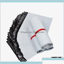 Mail Bags Transport Packaging Packing Office School Business Industrial 100pcslot White Selfseal Adhesive Courier Storage Postal DHDPM