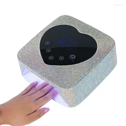 Suszarki paznokci Lampara de unas recargable secador inalambrico ciepło kształt Lampa LED Lampa suszarki z 5 timerem i ekranem dotykowym LCD