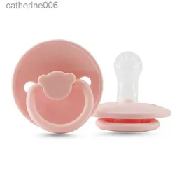 Pacifiers# 100 ٪ طعام من السيليكون طفل SOOTHERS حليب الثدي حلمة الطفل مصاصة ملون الصلب المرايل PACIFIER عالية الجودة pacifier accessorl231104