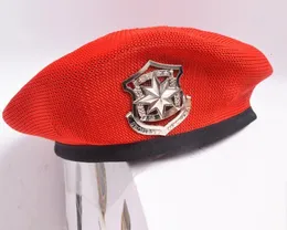Bollmössor Kapten för Women Party Cosplay Berets Female Crochet Military Hats Star Flat Casquette Navy 230404