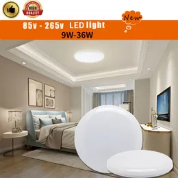 Mocowanie powierzchniowe Ultra cienkie LED Lampa sufitowa 9w 18W 36 W AC85-265V LAMADA LED Light Light do sypialni LED Downs do wewnętrznych świateł sufitowych