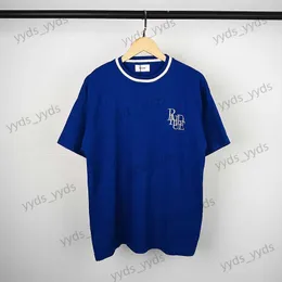 T-shirty męskie wydrukowane z krótkim rękawem TEE Casual Fashion Noved Gwintowana okrągła szyja luźna para mężczyzn i kobiety T230404