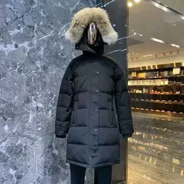 Parkas de plumón para hombre Invierno canadiense al aire libre Mujer Longitud media Manga larga con capucha Abrigo cálido frío y resistente al viento Chaqueta 90% ganso alce 7 UV75