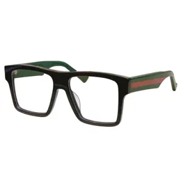 ANDITA GG Designer-Sonnenbrillengestelle für Männer und Frauen, Damen, Herren, schwarzer Rahmen, grüne rote Beine, quadratische Retro-Brille 0962, schlicht mit EMI-beschichteten Gläsern mit Originalverpackung