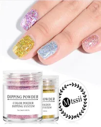 Holo Dipping Gradient Glitter Dekoration Pigment Staub Dipping Nail Glitter Natürlich trocken ohne Lampe Cure2664448