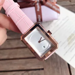Luxus Damenuhr Mode Dame Armbanduhren Rechteck Top Markendesigner Lederband Auto Datum Damenuhren für Damen Geburtstag Mutter Valentinstag Geschenk