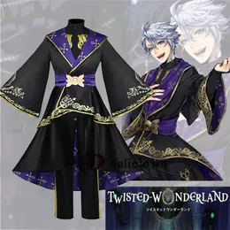 Theme Costume Twisted Wonderland Cosplay Riddle Black Fancy Dress Women Uniform Outfit Party Pure Carnival related games 230404