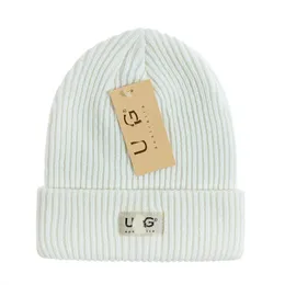 Mode Kaschmir gewebte Hüte für Frauen Designer Beanie Mütze Herren Winter lässig U G Logo Wolle gestrickte warme Hüte
