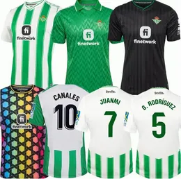 23/24 حقيقية Betis Soccer Jerseys Isco 2023 Joaquin Willian J Fekir B.Iglesias Canales قميص وليام كاماراسا خوانمي فيكتور رويز لكرة القدم يرتدي الزي الرسمي