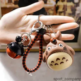 Tecknad söt kattdocka nyckelchain kreativa pojke flickor flätat rep nyckelchain väska hänge liten gåva anime haikyuu nyckelchain