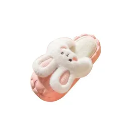 Hemskor Super Cute Cotton Slippers For Women Winter Rabbit Waterproof Soft Tjock Sole Löstagbar plysch Washable Drop Delivery Gard DH3XT