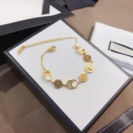 Bransoletka projektantka mody G for Mens Women Full Diamond Gold Letters Bracelets Difts Women Luksusowa miłość bransoletki biżuteria