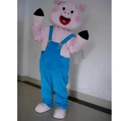 2024 Rabatt Nettes Schwein Maskottchen Kostüm Cartoon Anime thema charakter Weihnachten Karneval Party Ausgefallene Kostüme Erwachsene Größe