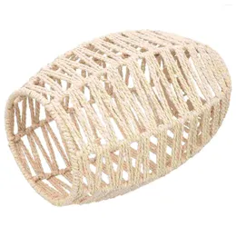 Pendant Lamps Vintage Light Fixture Basket Paper Rope Lampshade Ceiling Lights Reusable Cover