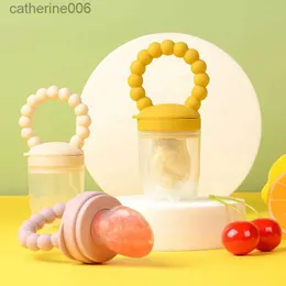 PACIFIERS# BABY PACIFIER Fruktmatare Baby Silikon Mesh Bag Pacifier Matkvalitet Frukt- och vegetabilisk matare Nursing Toddler Toething Toyssl231103