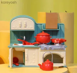 Kitchen Zagraj w Food Forest Family Meble Kitchken miniaturowe scena dekoracja dekoracji zabaw Mini Family Doll Hous