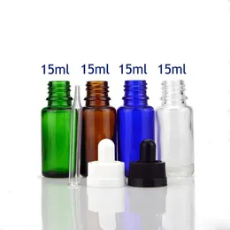 زجاجات قطب التغليف التجميلي الفارغة 15 مل زجاجة زجاجة سائلة قابلة لإعادة الملء e 0.5 أوقية