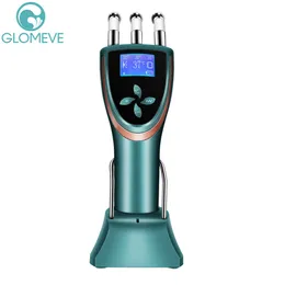 Face Massager EMS Microcurrent Warm Heat 36-53 Vibration Magnetic Therapy Meridians Care Massage Comb Face lifting Beauty Device 230403